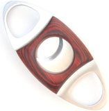 Mrs. Brog Guillotine Cigar Cutter - Mahogany Wood & Stainless Steel