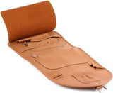 Mr. Brog Elegant Full Grain Leather Tobacco Pipe Pouch Wrap - Tan