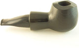 Mr. Brog Bulldog Tobacco Pipe - Model No: 52 Scoot Ebony Sandblast - Pear Wood Roots - Hand Made