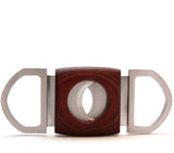 Mrs. Brog Guillotine Cigar Cutter - Mahogany Wood & Stainless Steel