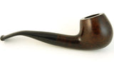 Mr. Brog Round Bent Tobacco Pipe - Model No: 65 Prince Walnut - Mediterranean Briar Wood - Hand Made