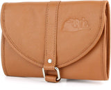 Mr. Brog Elegant Full Grain Leather Tobacco Pipe Pouch Wrap - Tan