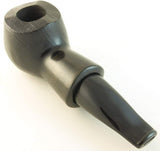 Mr. Brog Bulldog Tobacco Pipe - Model No: 52 Scoot Ebony Sandblast - Pear Wood Roots - Hand Made