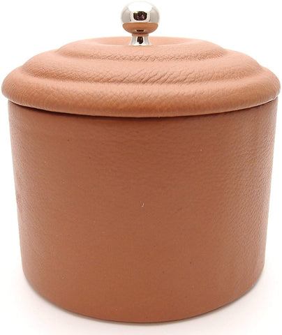 Full Grade Cow Leather Pipe Tobacco Jar Full Grade Cow Leather Pipe Tobacco Jar