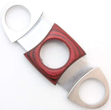 Mrs. Brog Guillotine Cigar Cutter - Mahogany Wood & Stainless Steel