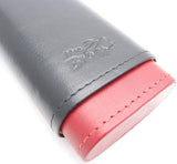 Spanish Cedar and Leather Robusto Cigar Case - Authentic Full Grade Buffalo Hide Leather
