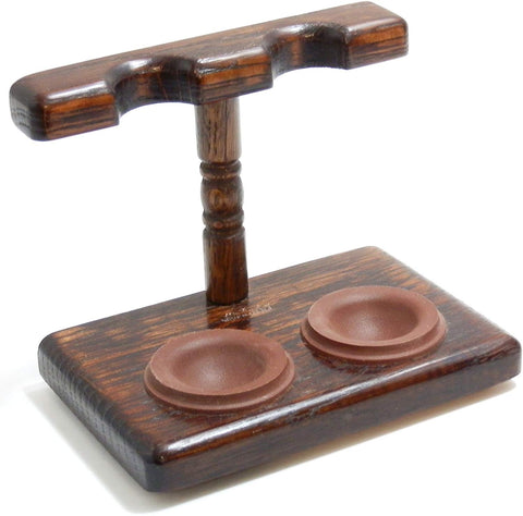 Tobacco Pipe Stand - 2 Pipe Stand - Polish Import Tobacco Pipe Stand - 2 Pipe Stand - Polish Import