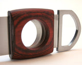Dual Blades Guillotine Cigar Cutter - Wood & Stainless Steel