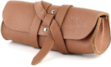 Mr. Brog Elegant Full Grain Leather Tobacco Pipe Pouch Rollup - (Small)