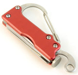 Tobacco Pipe Tool: 5-In-1 Carabiner D-Ring - Key Chain Clip Hook - Tamper - Cleaner/Reamer - Pick - Bottle Opener