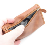 Tobacco Pouch - Authentic Full Grade Cow Hide Leather - Tan