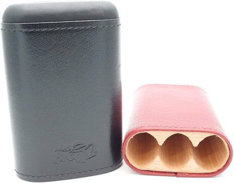 Robusto Leather Cigar Holder - Inside Cedar Wood Compartments - Authentic Full Grade Buffalo Hide Leather Robusto Leather Cigar Holder - Inside Cedar Wood Compartments - Authentic Full Grade Buffalo Hide Leather