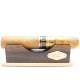 Luxurious Cigar Stand - African Wenge Wood & Copper - Solid One Piece Design