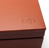 Full Grade Buffalo Hide Desktop Leather Cigar Humidor