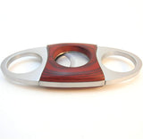 Mrs. Brog Guillotine Cigar Cutter - Mahogany Wood & Stainless Steel