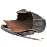 Mr. Brog Elegant Full Grain Leather Tobacco Pipe Pouch Rollup - (Small)