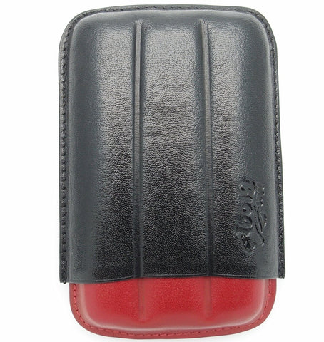 Full Grade Buffalo Hide Creased Leather Cigar Case