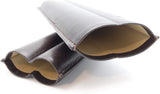Leather Cigar Case for 2 - Authentic Full Grade Buffalo Hide Leather