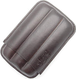 Full Grade Buffalo Hide Creased Leather Cigar Case