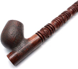 19 Inch Long Orient Italian Briar Wood Tobacco Pipe