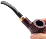No. 124 Bent Army Mediterranean Briar Wood Tobacco Pipe