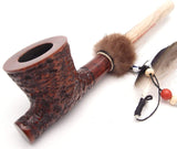 Lakota Mediterranean Briar Wood Indian Peace Pipe