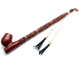 19 Inch Long Orient Italian Briar Wood Tobacco Pipe
