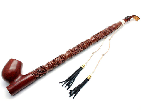 19 Inch Long Orient Italian Briar Wood Tobacco Pipe 19 Inch Long Orient Italian Briar Wood Tobacco Pipe