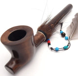 Lakota Indian Peace Pear Wood Tobacco Pipe