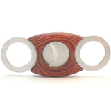 Dual Blades Guillotine Cigar Cutter - Wood & Stainless Steel
