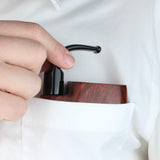 Handmade Tobacco Smoking Pipe - Model No. 172 U.S. Pocket - Mediterranean Briar Wood