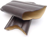 Leather Cigar Case for 3 - Authentic Full Grade Buffalo Hide Leather