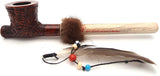 Lakota Mediterranean Briar Wood Indian Peace Pipe