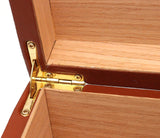 Full Grade Buffalo Hide Desktop Leather Cigar Humidor