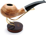 Mr. Brog Handmade Smoking Tobacco Pipe - Model No. 148 Louche Natural - Briar Wood