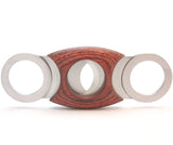 Mrs. Brog Guillotine Cigar Cutter - Mahogany Wood & Stainless Steel