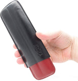 Leather Cigar Case for 2 - Authentic Full Grade Buffalo Hide Leather