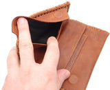 Tobacco Pouch - Authentic Full Grade Cow Hide Leather - Tan