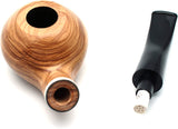 Mr. Brog Handmade Smoking Tobacco Pipe - Model No. 148 Louche Natural - Briar Wood