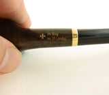 Mr. Brog Lovat Tobacco Pipe - Model No: 19 London Ebony - Pear Wood Roots - Hand Made