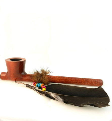 Lakota Indian Spirit Peace Pear Wood Tobacco Pipe Lakota Indian Spirit Peace Pear Wood Tobacco Pipe