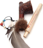 Lakota Mediterranean Briar Wood Indian Peace Pipe