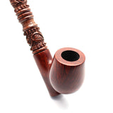 19 Inch Long Orient Italian Briar Wood Tobacco Pipe