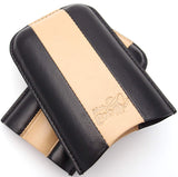 Triple Buffalo Hide Leather Cigar Case