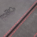 Travel Cigar Humidor Box Great Carry Along - Authentic Soft Cow Leather - Black