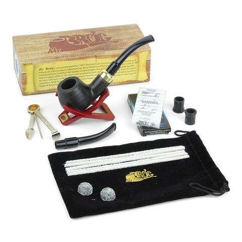 No. 24 Bent Army Pear Wood Pipe with Accessories Kit No. 24 Bent Army Pear Wood Pipe with Accessories Kit