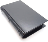 Travel Cigar Humidor Box Great Carry Along - Authentic Full Grade Buffalo Hide Leather - Black