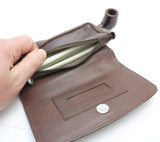 Sheep Napa Leather Tobacco Pipe Combo Pouch with Rubber Lining to Preserve Freshness