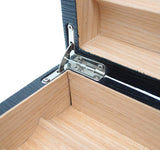 Full Grade Leather Spanish Cedar Wood Desktop Leather Cigar Humidor