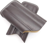 Leather Cigar Case for 3 - Authentic Full Grade Buffalo Hide Leather